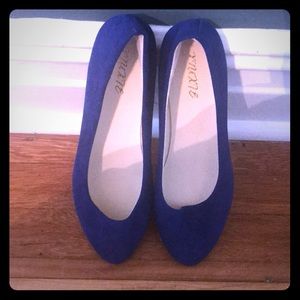 Cobalt blue flats